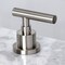 Kingston Brass FSC8938CML Manhattan Widespread Bathroom Faucet W/ Brass Pop-Up, Nickel FSC8938CML - alternate 2
